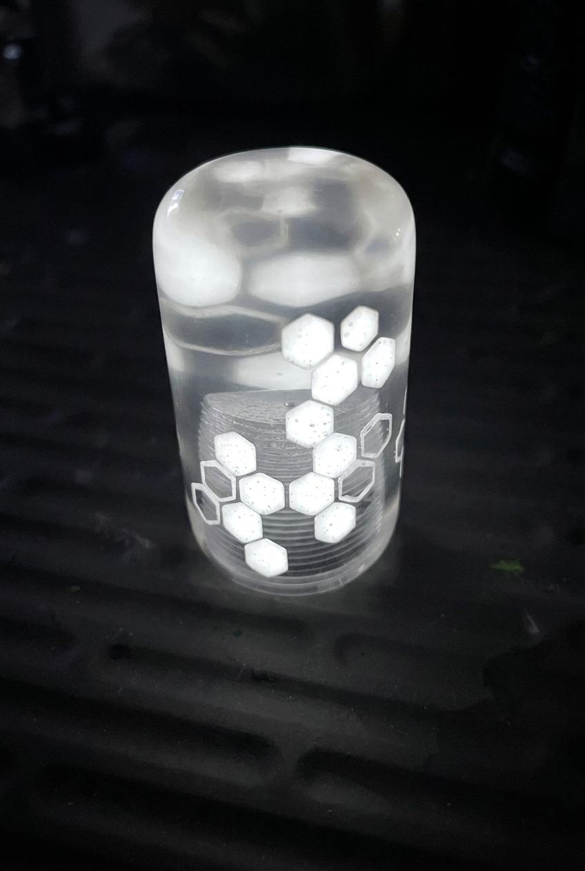 Glow Comb - 70mm Resin Shift Knob